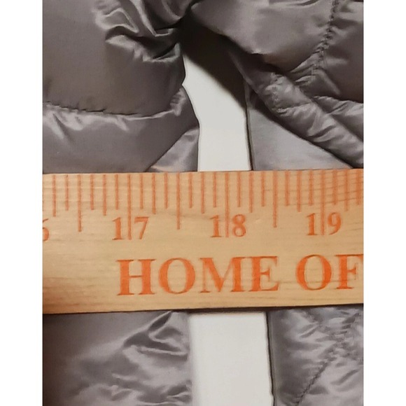 Patagonia Jacket Women Medium Silver Radalie Puffer Parka Insulated Long Quilted - Picture 6 of 7
